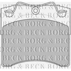 BBP1572 BORG & BECK Комплект тормозных колодок, дисковый тормоз