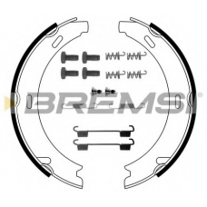 GF0302-1 BREMSI Комплект тормозных колодок, стояночная тормозная с