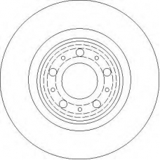 DF4233 TRW Тормозной диск