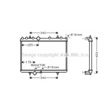 PEA2266 AVA Радиатор, охлаждение двигателя