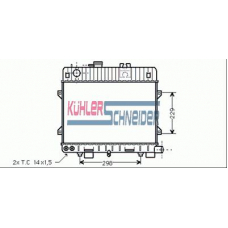 1415701 KUHLER SCHNEIDER Радиатор, охлаждение двигател