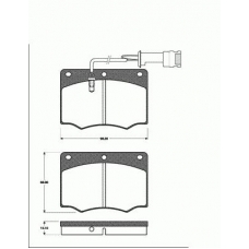 1501222510 S.b.s. Комплект тормозных колодок, дисковый тормоз