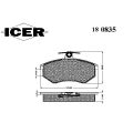180835 ICER Комплект тормозных колодок, дисковый тормоз