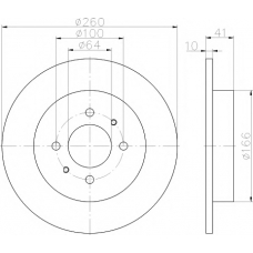 8DD 355 114-951 HELLA PAGID Тормозной диск