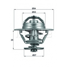 TX 93 74D MAHLE Термостат, охлаждающая жидкость