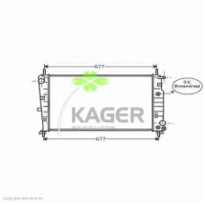 31-2725 KAGER Радиатор, охлаждение двигателя