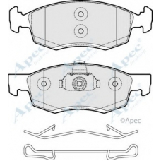 PAD2017 APEC Комплект тормозных колодок, дисковый тормоз