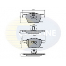 CBP01322 COMLINE Комплект тормозных колодок, дисковый тормоз