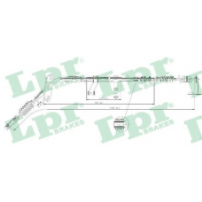 C1550B LPR Трос, стояночная тормозная система