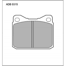 ADB0315 Allied Nippon Тормозные колодки