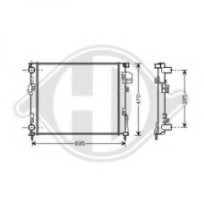 8449506 DIEDERICHS Радиатор, охлаждение двигателя