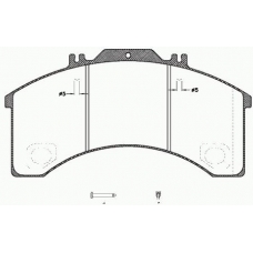 JSX 2498.30 ROADHOUSE Комплект тормозных колодок, дисковый тормоз