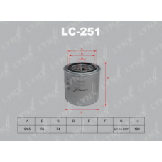 LC-251 LYNX Фильтр масляный