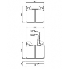 0 986 469 111 BOSCH Комплект тормозных колодок, дисковый тормоз