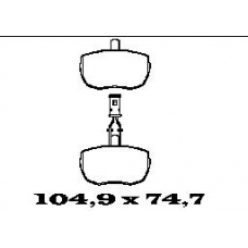 BL1449A2 FTE Комплект тормозных колодок, дисковый тормоз