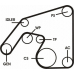 6PK2260D1 CONTITECH Поликлиновой ременный комплект