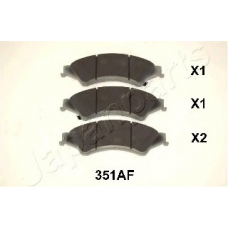 PA-351AF JAPANPARTS Комплект тормозных колодок, дисковый тормоз