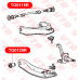 TO0119R VTR Сайлентблок верхнего рычага передней подвески, задний