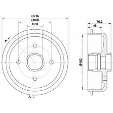 MBD005 MINTEX Тормозной барабан