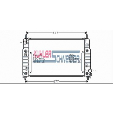 1807201 KUHLER SCHNEIDER Радиатор, охлаждение двигател