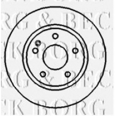 BBD4411 BORG & BECK Тормозной диск