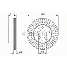 0 986 479 480 BOSCH Тормозной диск