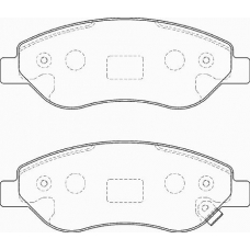 FD7264A NECTO Комплект тормозных колодок, дисковый тормоз