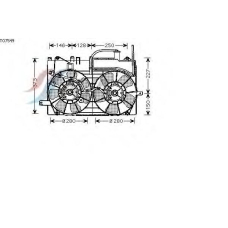 TO7549 AVA Вентилятор, охлаждение двигателя