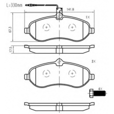 K426900 Vema Комплект тормозных колодок, дисковый тормоз