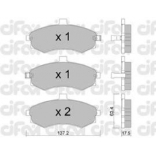 822-504-0 CIFAM Комплект тормозных колодок, дисковый тормоз