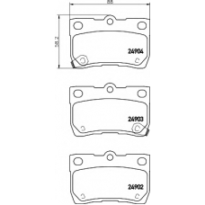 8DB 355 014-861 HELLA Комплект тормозных колодок, дисковый тормоз