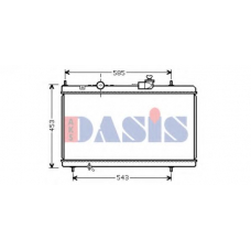 060058N AKS DASIS Радиатор, охлаждение двигателя