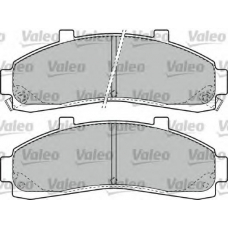 598906 VALEO Комплект тормозных колодок, дисковый тормоз