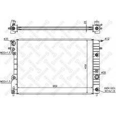 10-25065-SX STELLOX Радиатор, охлаждение двигателя