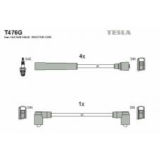 T476G TESLA Комплект проводов зажигания