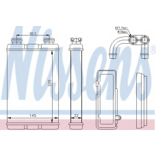 70520 NISSENS Теплообменник, отопление салона