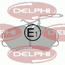 LP594 DELPHI Комплект тормозных колодок, дисковый тормоз