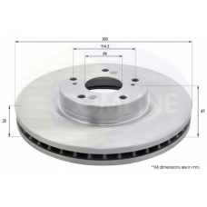 ADC0575V COMLINE Тормозной диск