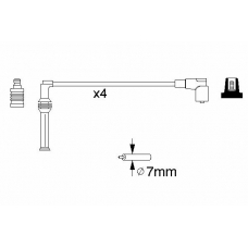 0 986 356 881 BOSCH Комплект проводов зажигания