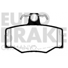 5502222221 EUROBRAKE Комплект тормозных колодок, дисковый тормоз