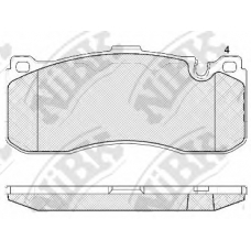 PN0568 NiBK Комплект тормозных колодок, дисковый тормоз
