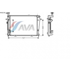 HYA2130 AVA Радиатор, охлаждение двигателя