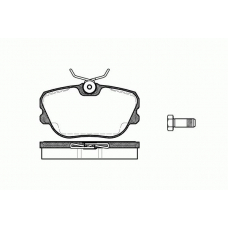 0280.10 REMSA Комплект тормозных колодок, дисковый тормоз