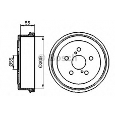 0 986 477 139 BOSCH Тормозной барабан