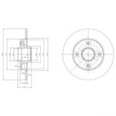 BG9021RSC DELPHI Тормозной диск