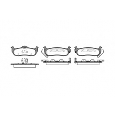 P10063.02 WOKING Комплект тормозных колодок, дисковый тормоз