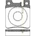 8110 23003 TRISCAN Комплект тормозных колодок, дисковый тормоз