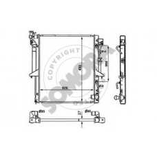 187140C SOMORA Радиатор, охлаждение двигателя