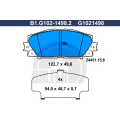 B1.G102-1498.2 GALFER Комплект тормозных колодок, дисковый тормоз