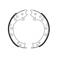 09-0690 E.T.F. Комплект тормозных колодок; Комплект тормозных кол
